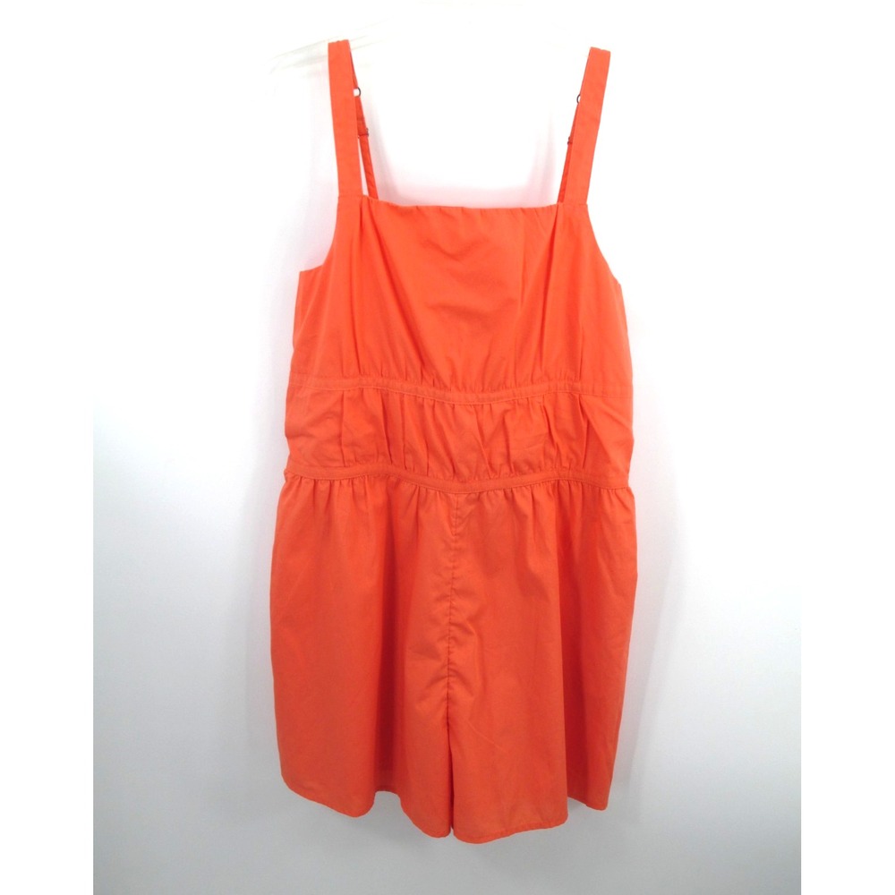 Abercrombie Kids Girls Orange Romper Sleeveless Cotton Blend Size 17/18 NWT